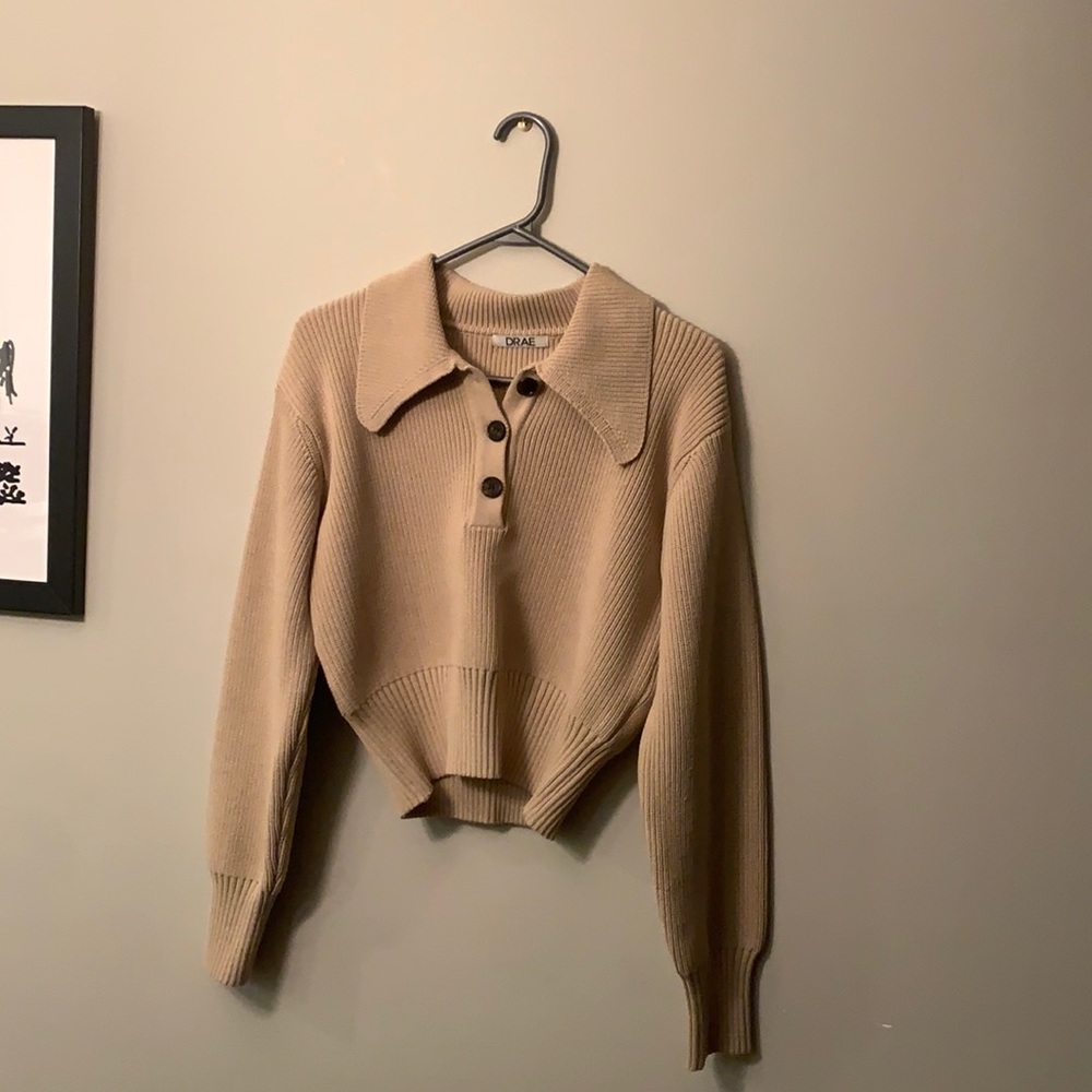 NWOT Drae Knit Polo Sweater